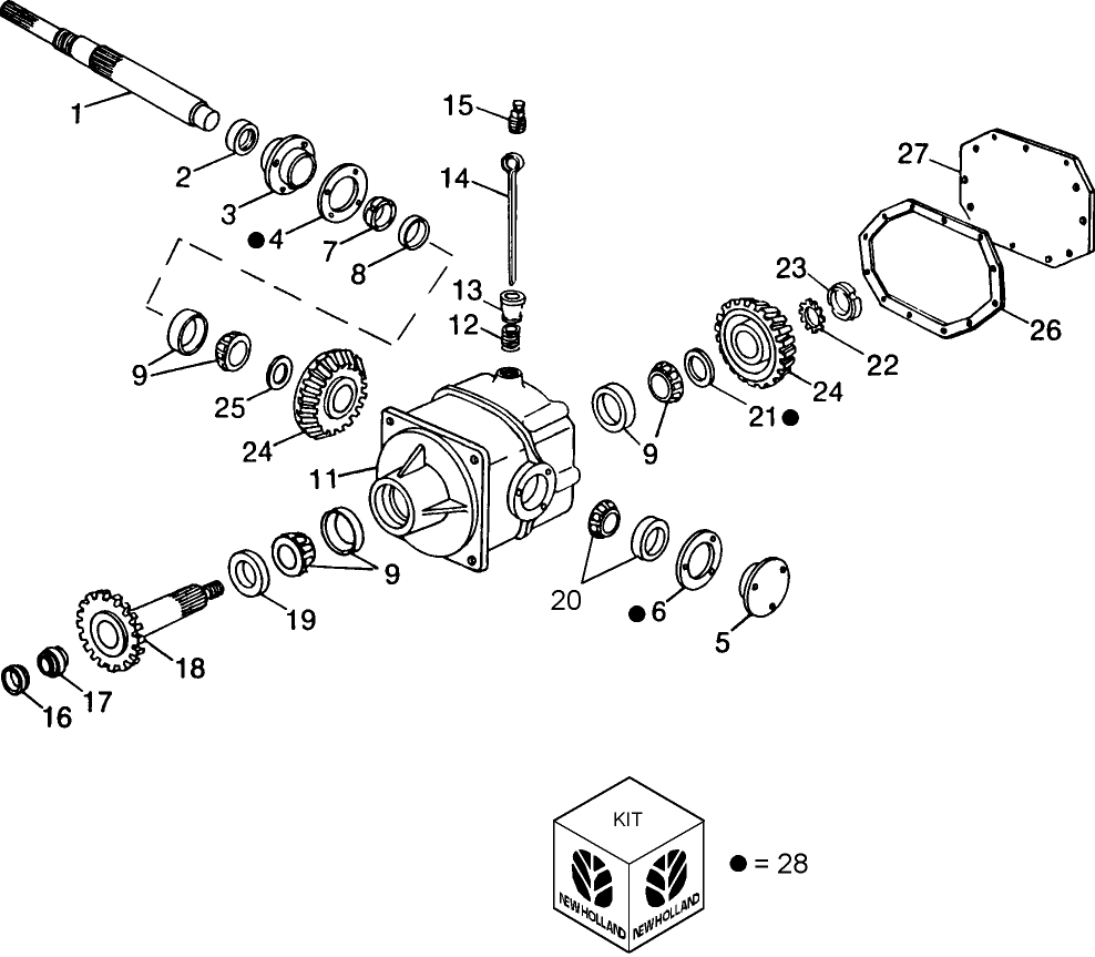 074 TWO-SPEED ROTOR GEARBOX, LH