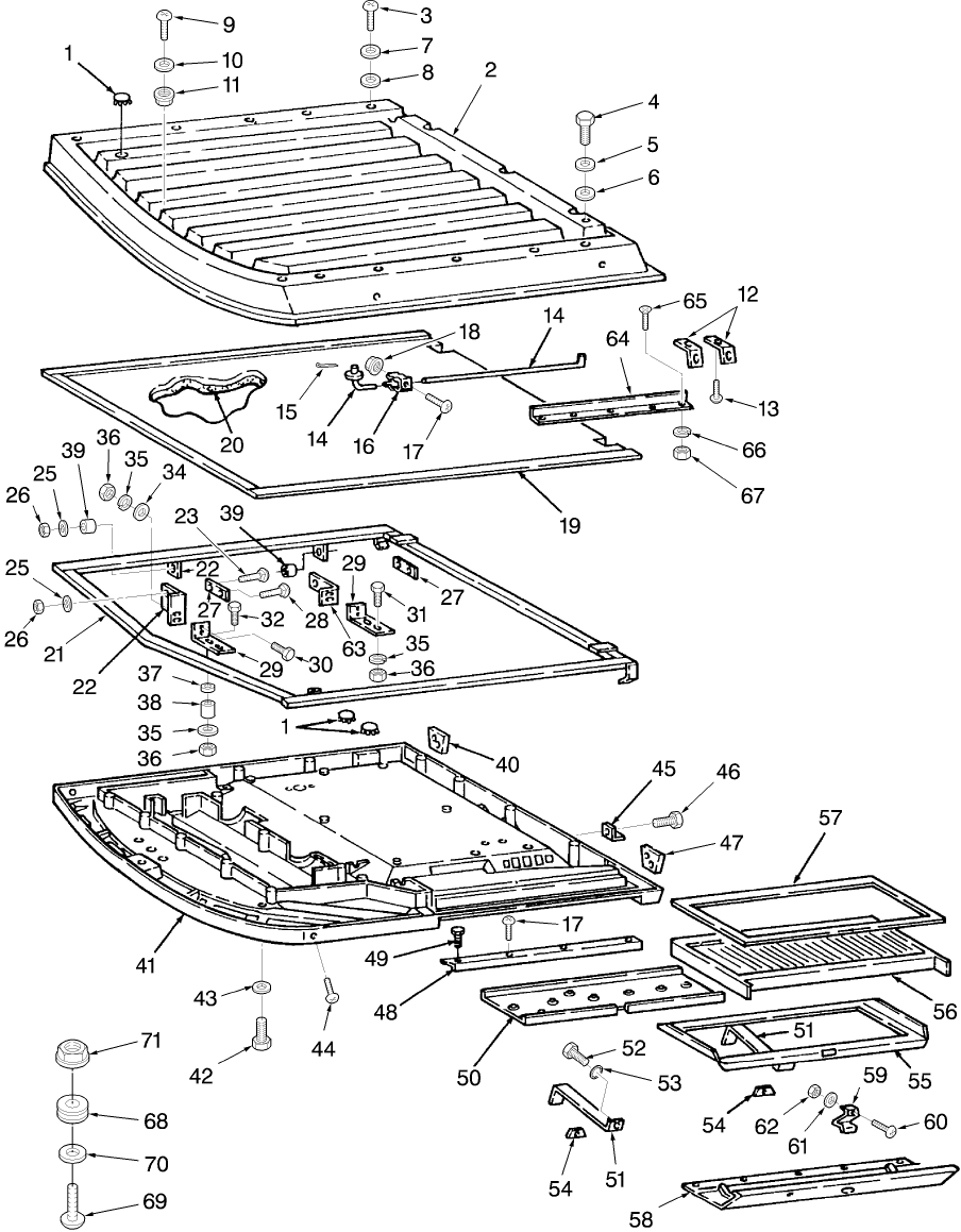 08A03 CAB ROOF