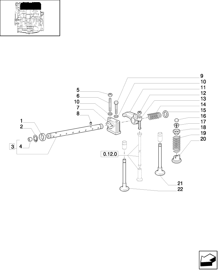 0.06.1(02) VALVE TRAIN, ENGINE MODEL 8465