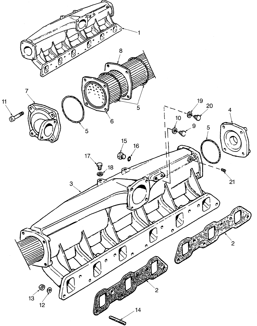 0.07.1(01) INTAKE MANIFOLD, ENGINE MODEL 8460