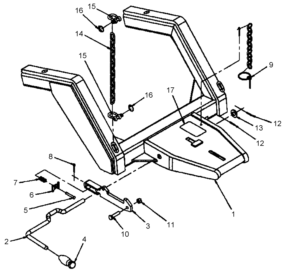 104 60" FRONT BLADE, QUICK HITCH - 715422036