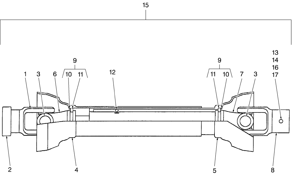 044 PTO SHAFT - 48" SNOW BLOWER