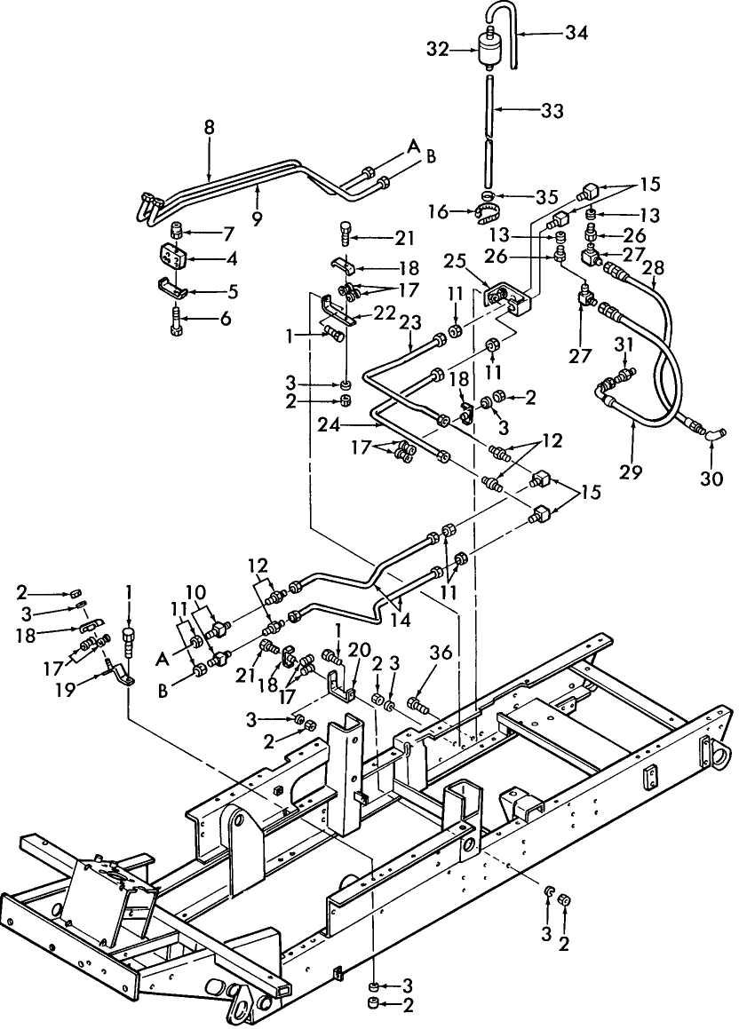 03D01 POWER STEERING PIPING