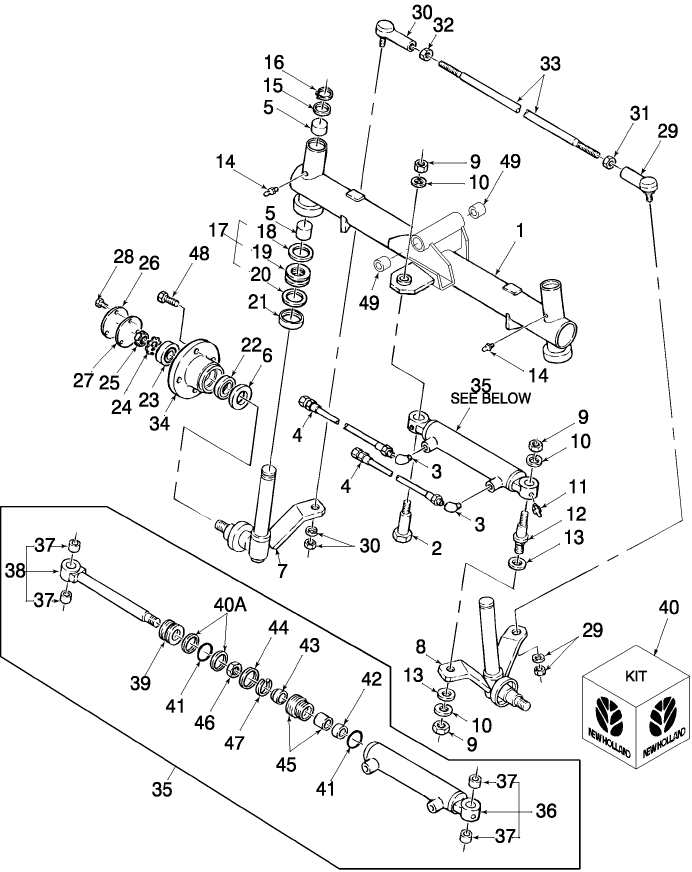 04C01 REAR AXLE - 2WD