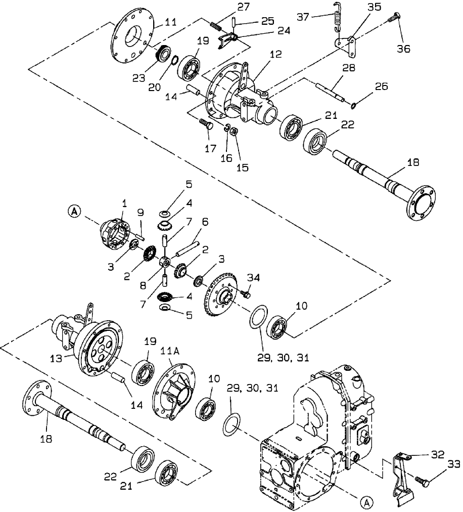 04.01 DIFFERENTIAL, FRONT AXLE