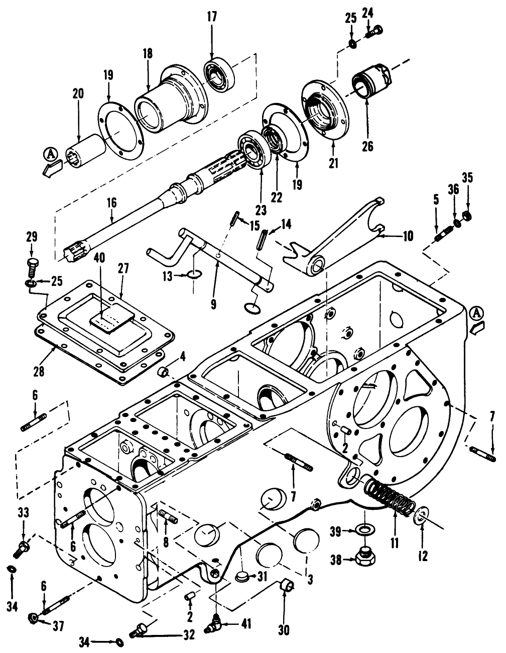 07D01 TRANSMISSION CASE & PTO