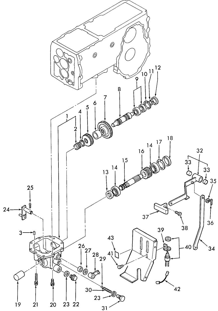 07H01 MID-PTO GEARS W/HST