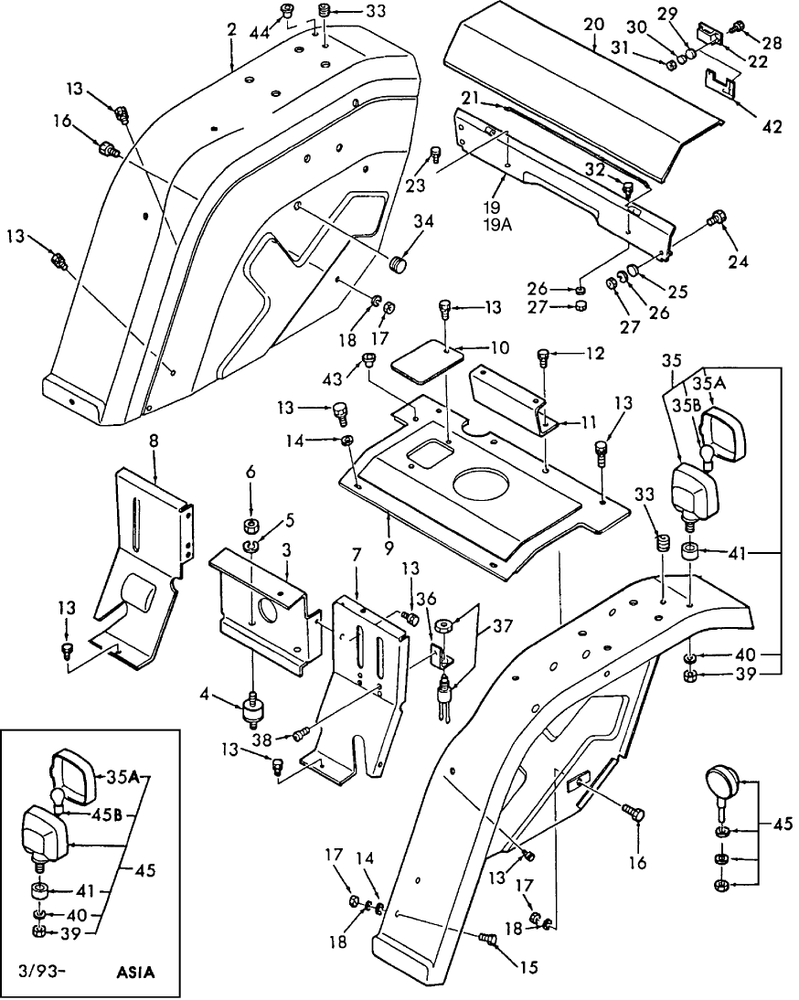 14A01 FENDERS & RELATED PARTS