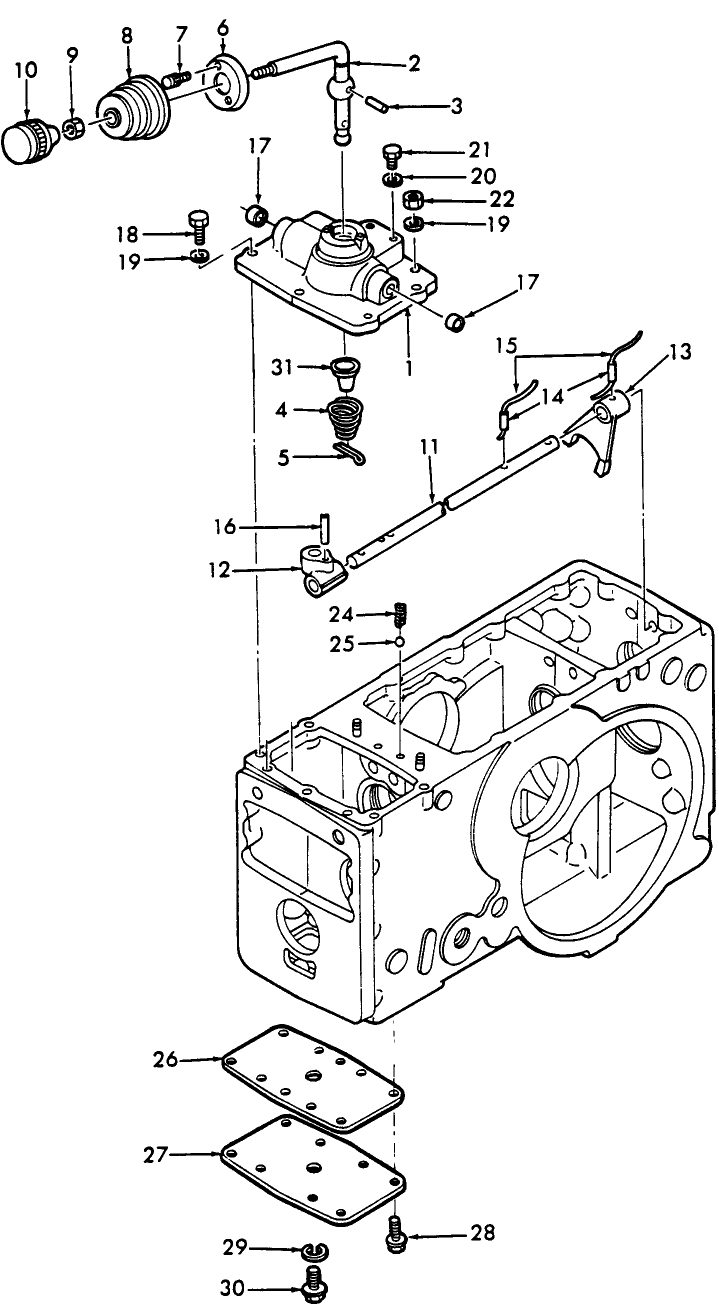 07G01 PTO SHIFT ASSEMBLY, 2WD, 1300 & 1500