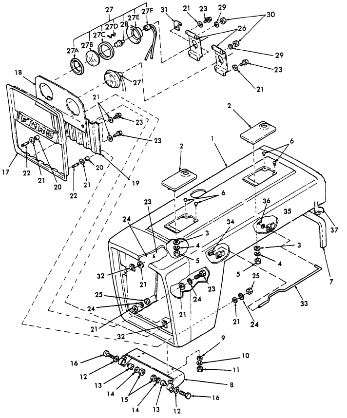 14B02 HOOD, GRILLE & RELATED PARTS, 1300, 1500, 1700 & 1900