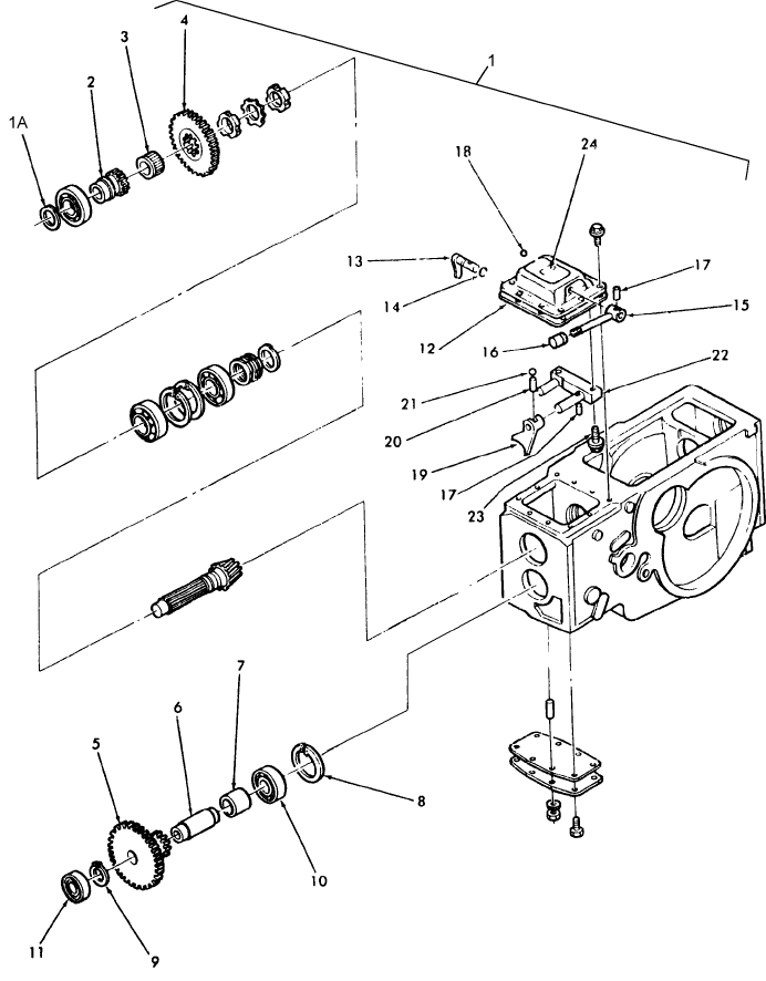 17C04 CREEPER GEAR KIT, 2WD, 1700 & 1900