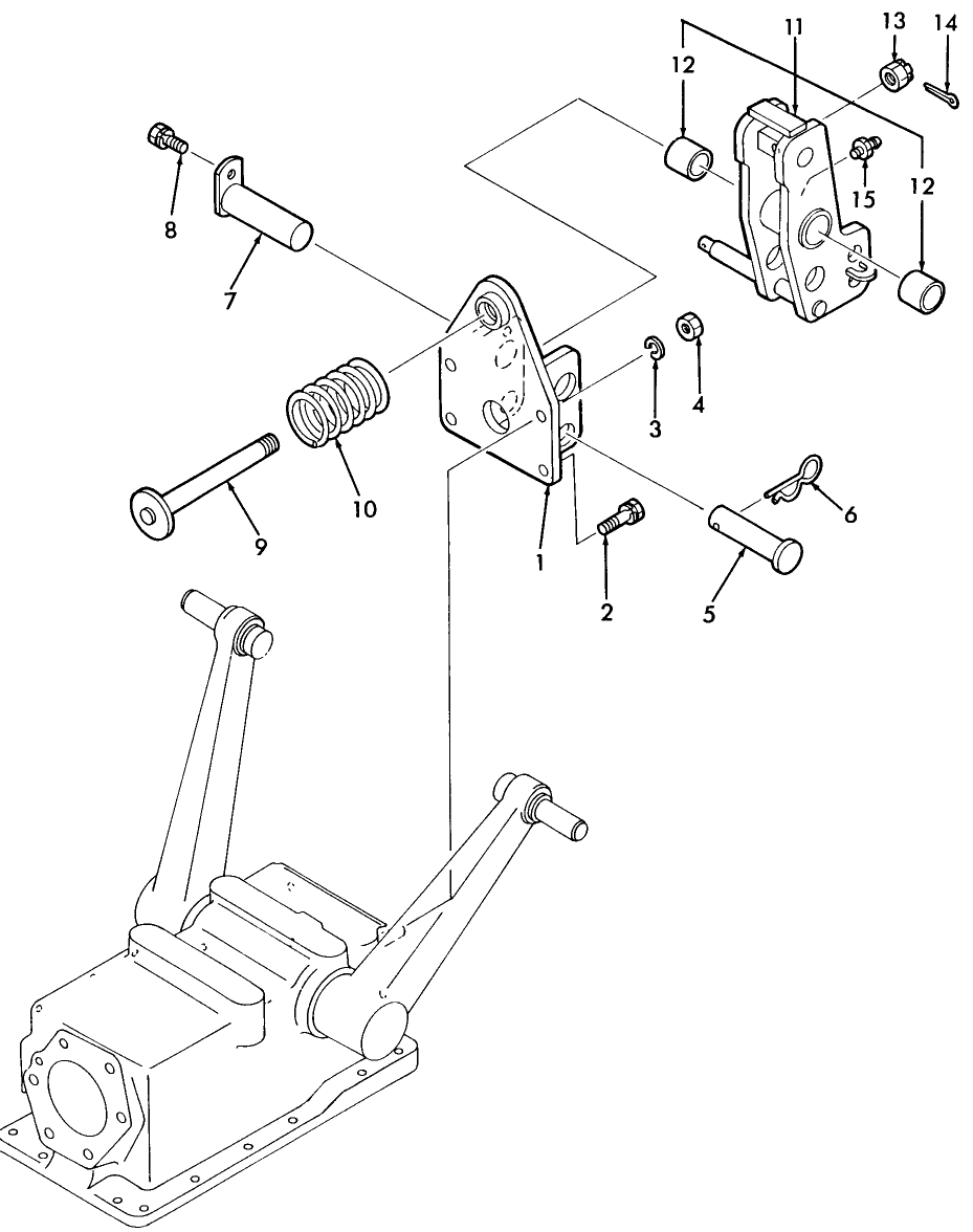 05C01 BRACKET & ARM ASSEMBLY W/DRAFT CONTROL - 1920