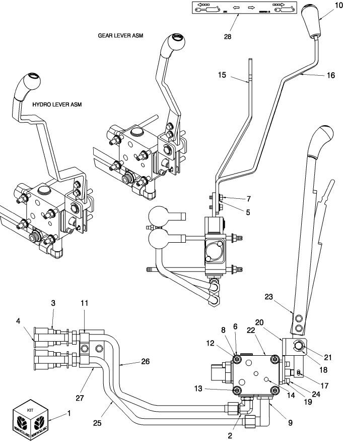 07.06.01 SECOND REAR REMOTE VALVE KIT, HST - 718334026