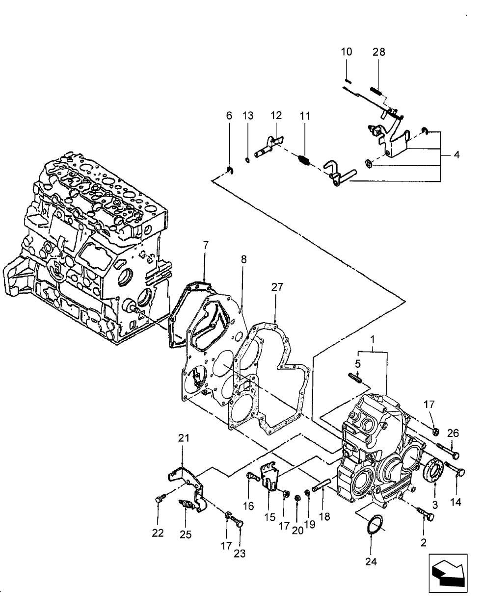 01.05 TIMING GEAR CASE