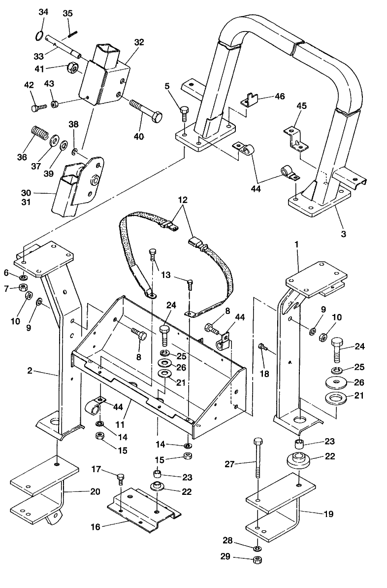 14C01 ROLL BAR & RELATED PARTS