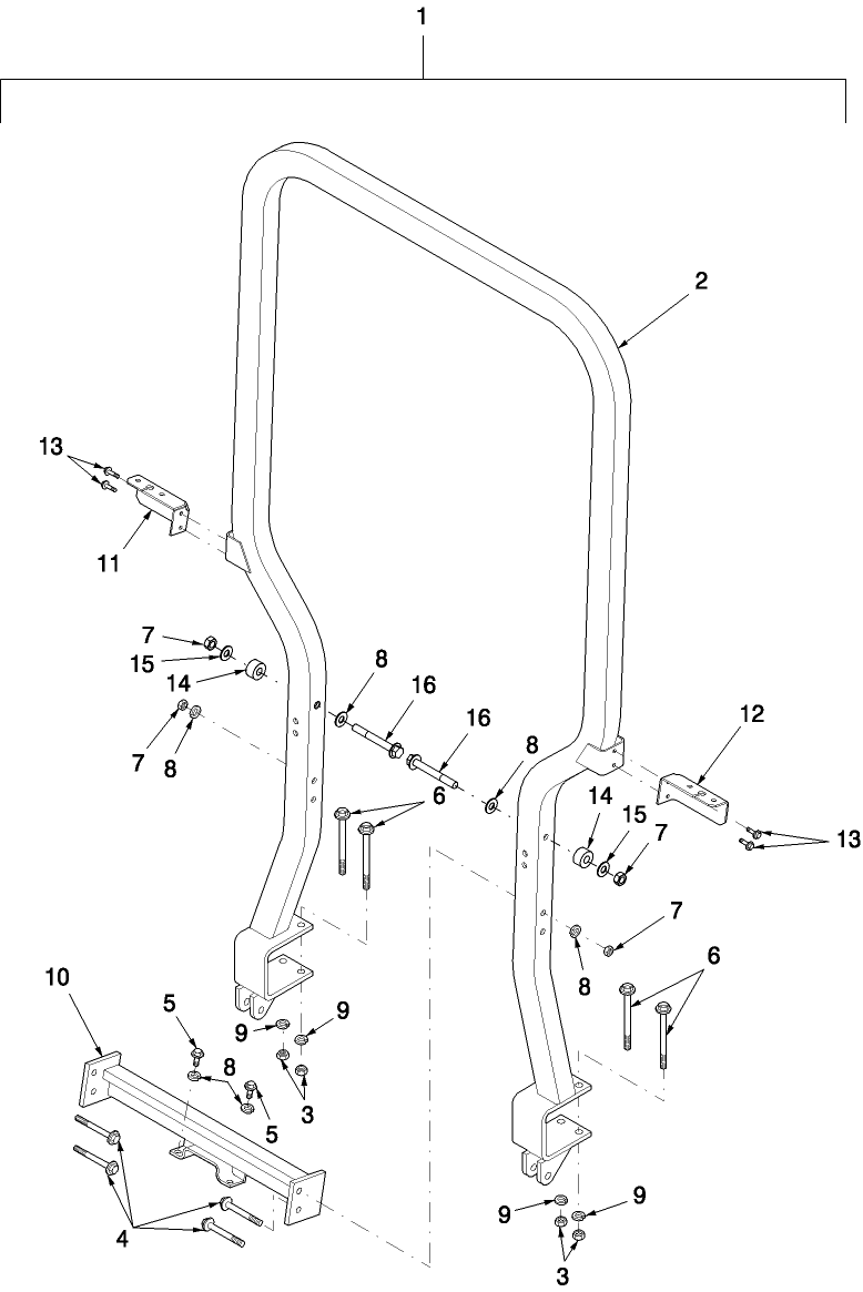 14C01 RIGID ROLL BAR & RELATED PARTS