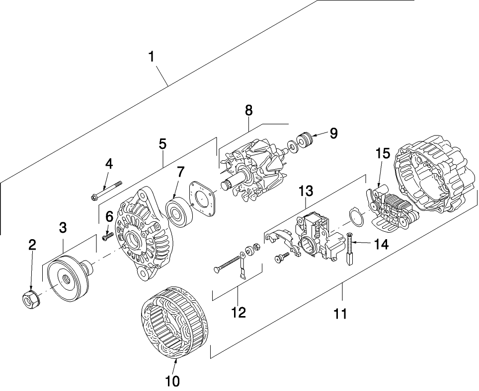 11C01 ALTERNATOR ASSY.