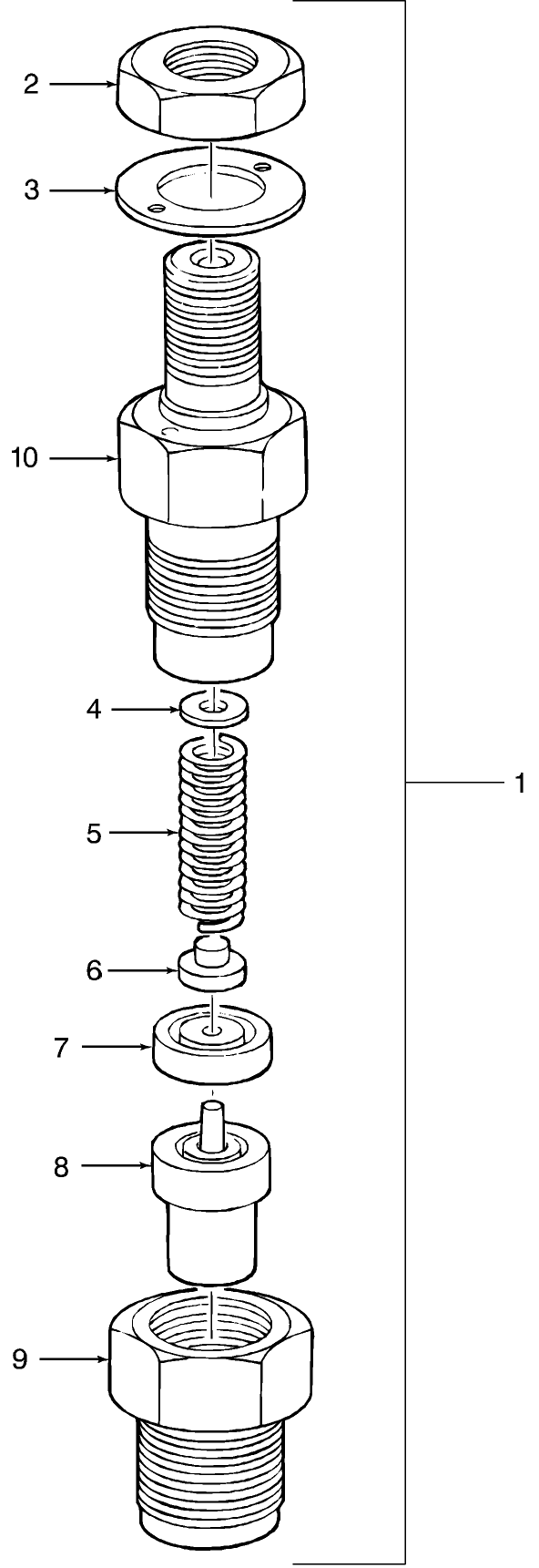 09E02 FUEL INJECTOR ASSY.