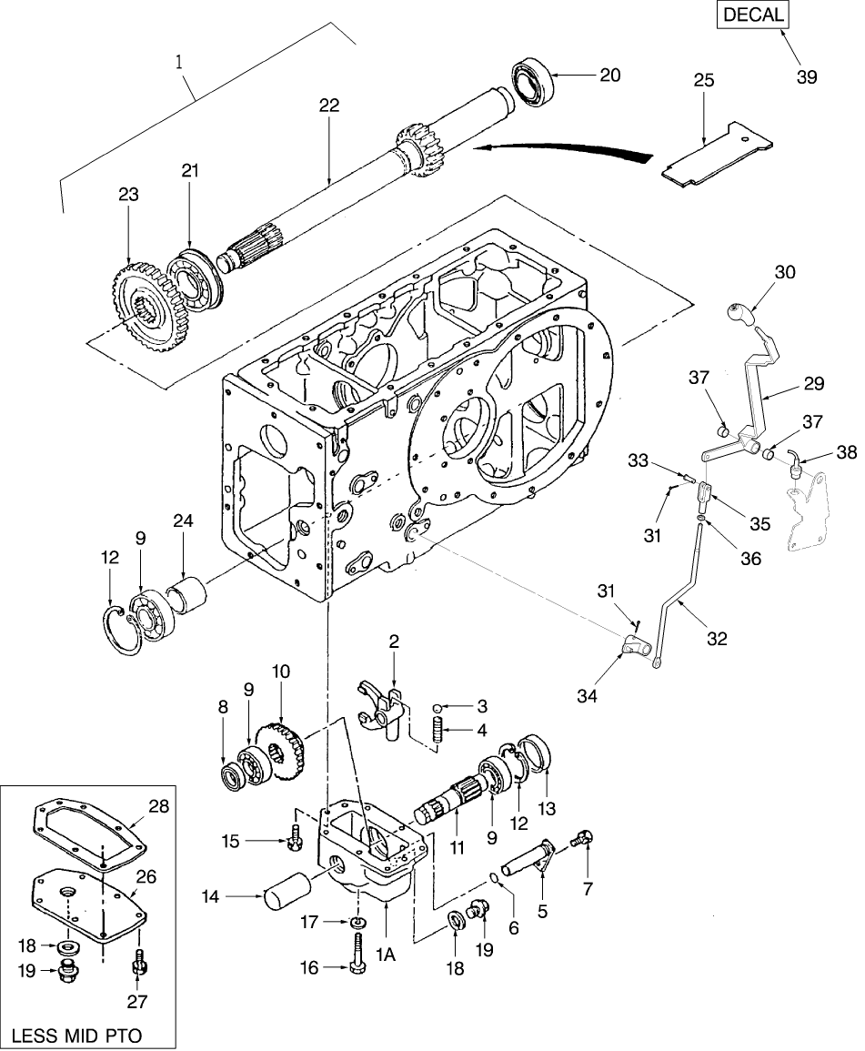 07I01 MID PTO KIT 9 X 3