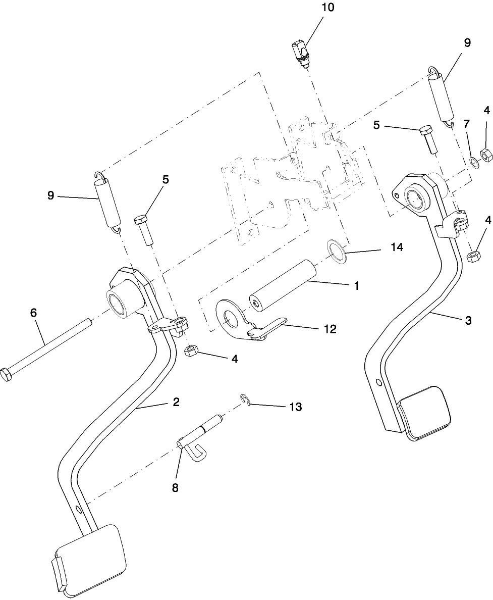 03.03 BRAKE PEDALS, HST