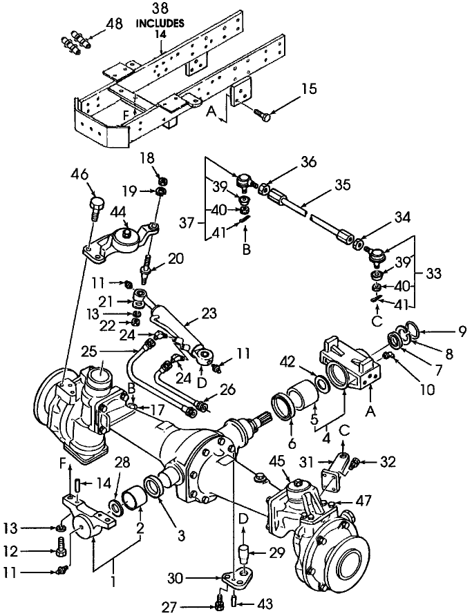 04.05 FRONT AXLE & STEERING W/FWD