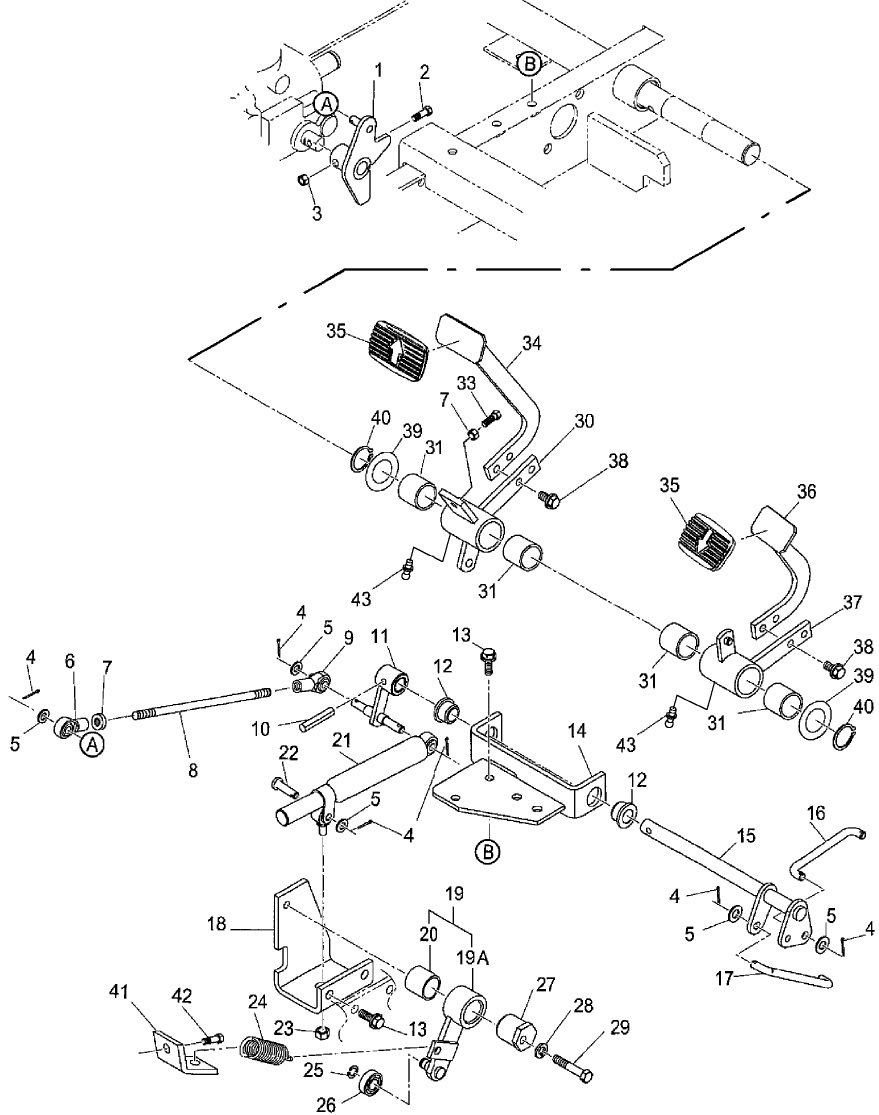 03.09 HST CONTROL; PEDALS, LINK