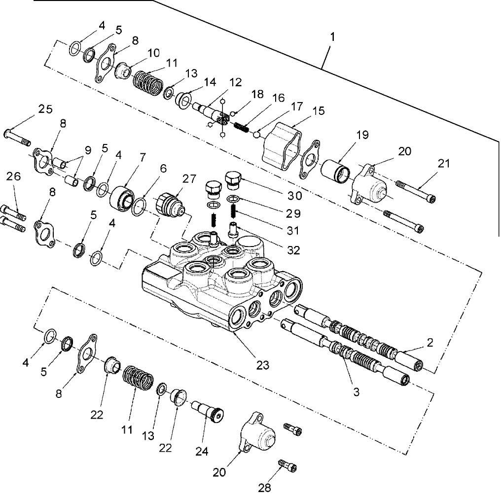 07.02.01 MID-MOUNT HYDRAULIC CONTROL VALVE