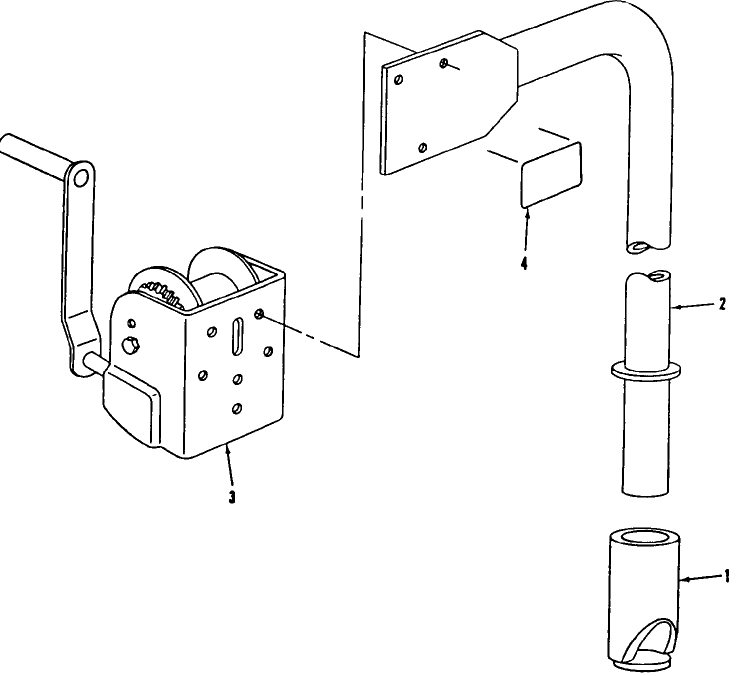 058 CRANE ASSEMBLY TRUCK MOUNTED BACKHOE - 19-629