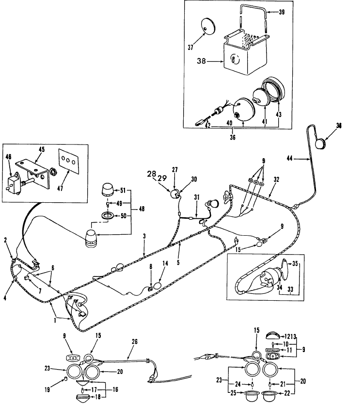 060 ELECTRICAL WIRING & LIGHTS TRUCK MOUNTED BACKHOE - 19-625