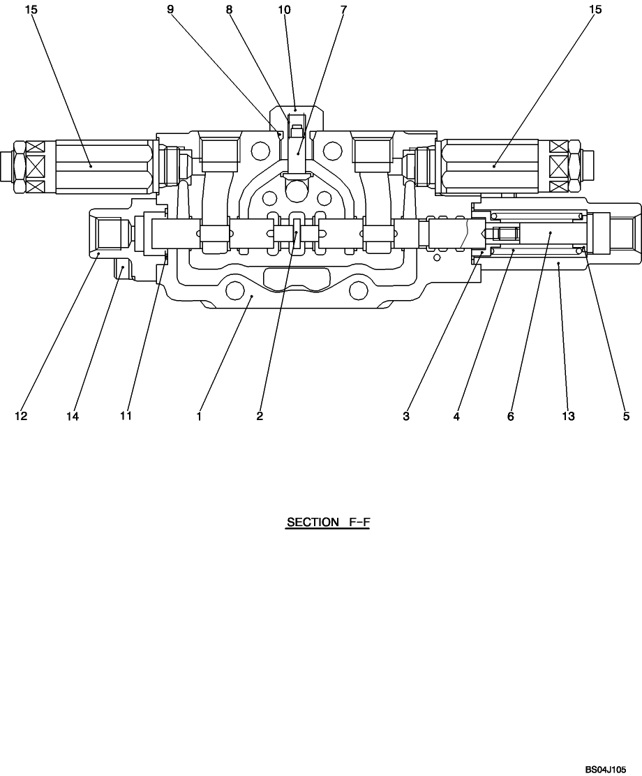 HC006-01(1) HYDRAULIC CONTROL VALVE - COMPONENTS (SERVICE)