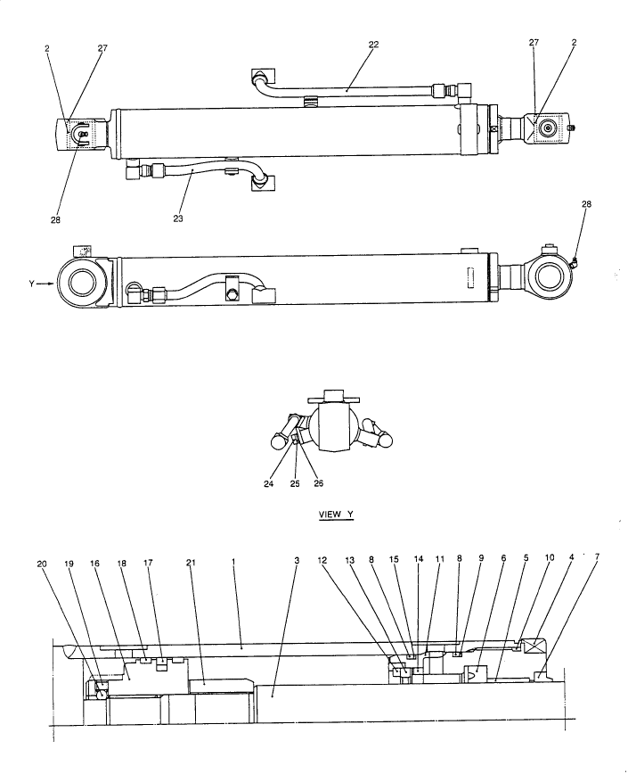 HC601-01(1) LIFT CYLINDER - (CANOPY)