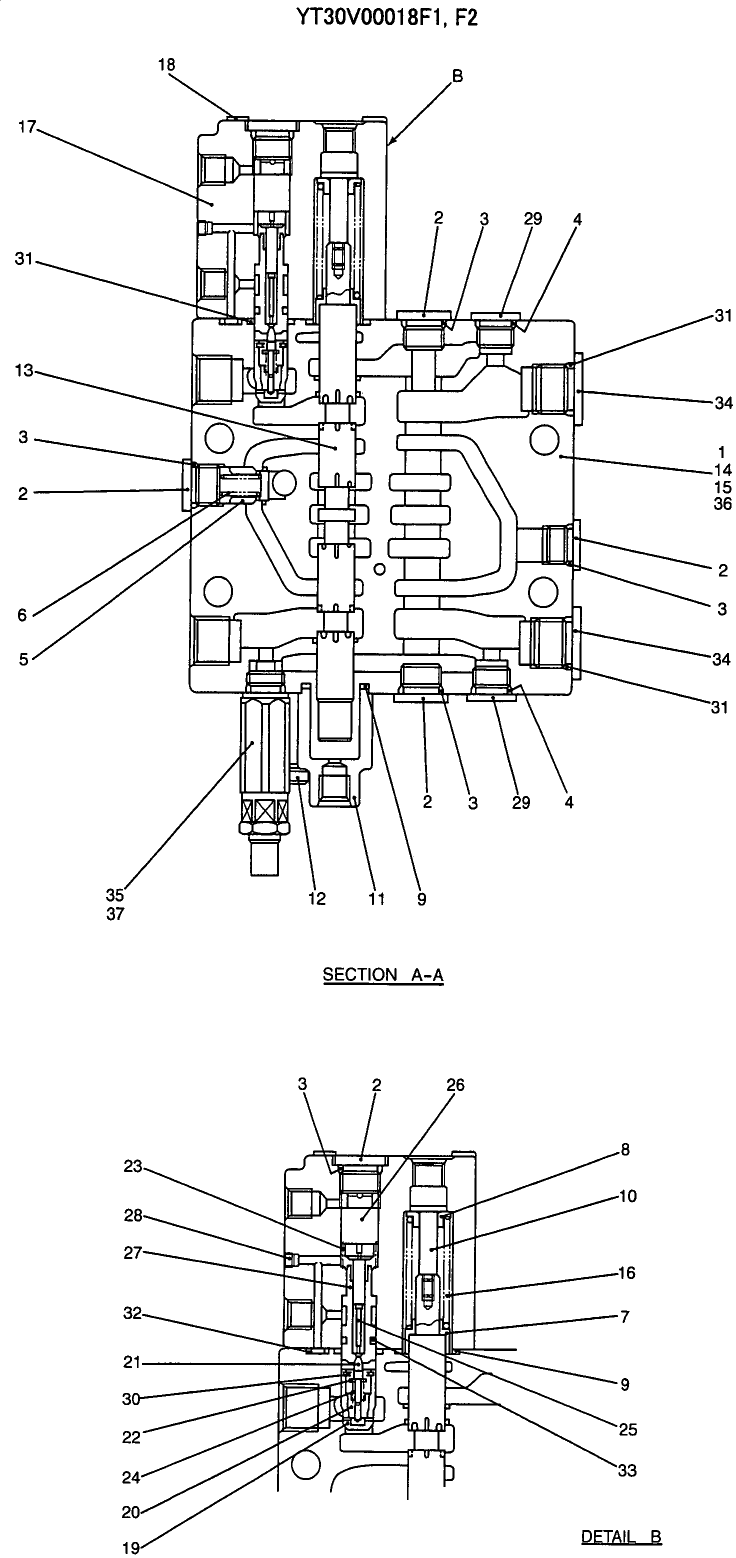 07-004(02) VALVE ASSY, CONTROL (OPTION), (P/N YT30V00018F1)