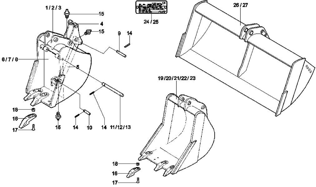 5.008(01) BUCKET - DITCH CLEANING BUCKET - MOUNDET DIRECT