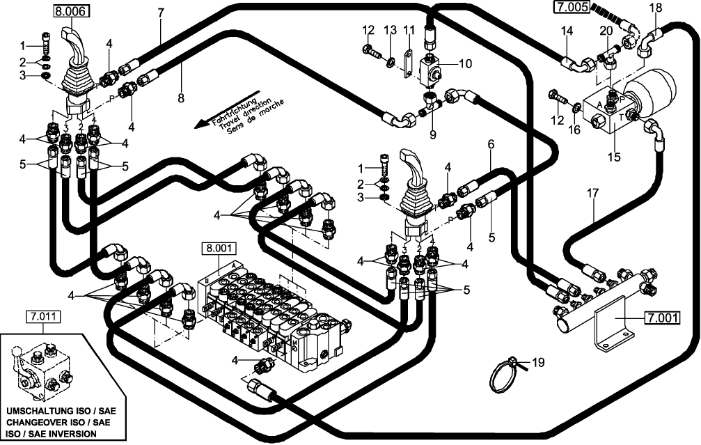 7.002(01) HYDRAULIC INSTALLATION - SERVO CONTROL