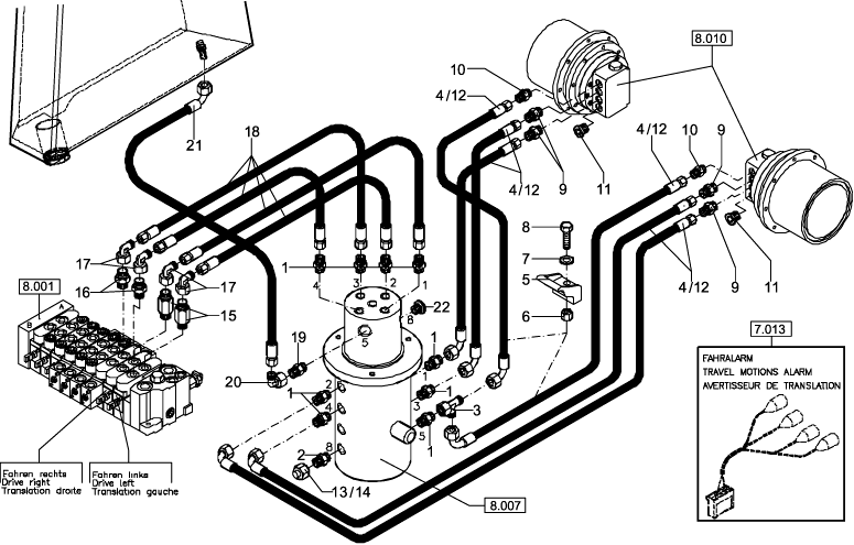 7.003(01) HYDRAULIC INSTALLATION - DRIVE