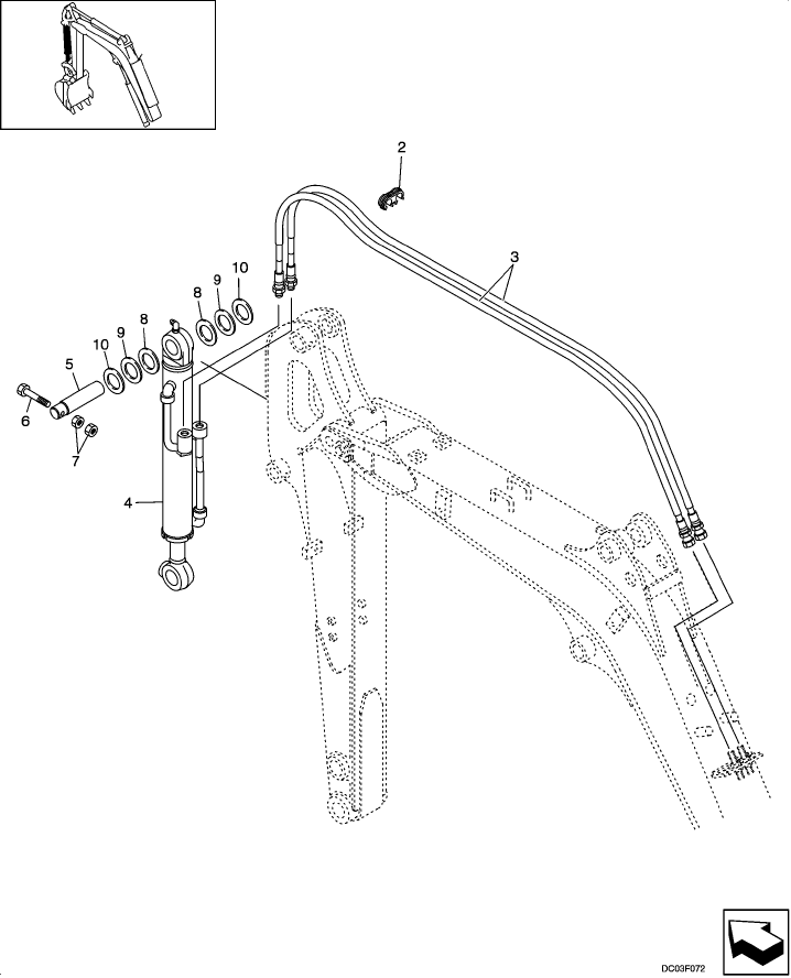 08-13(00) HYDRAULIC LINES - ARM