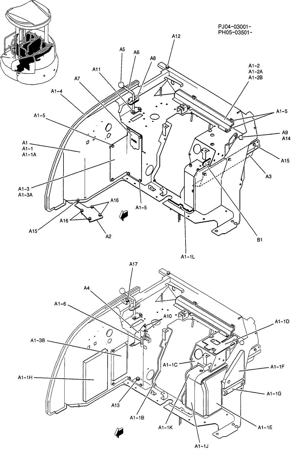 01-036 STAND ASSEMBLY, CONTROL (CANOPY)