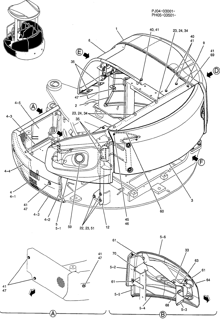 01-081 GUARD INSTAL (CANOPY) P/N PH21C00013F1