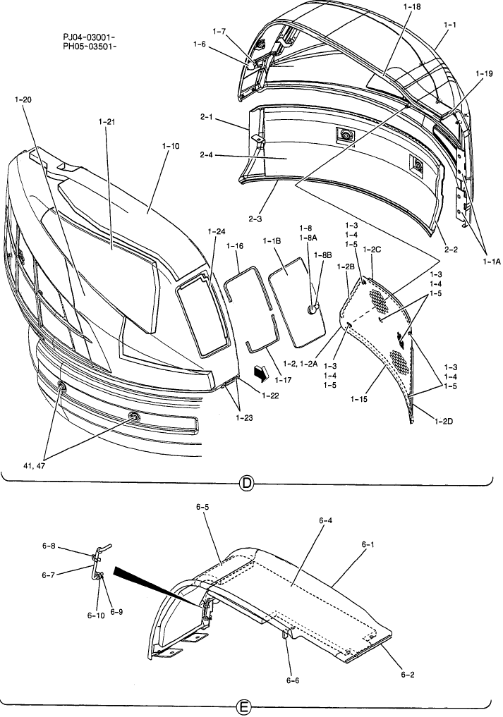 01-083 GUARD INSTAL (CANOPY) P/N PH21C01468F1