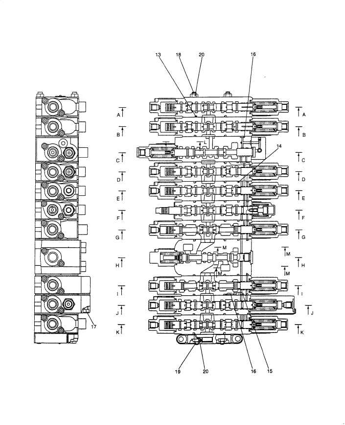 HC001-17(2) HYDRAULIC CONTROL VALVE - COMPONENTS