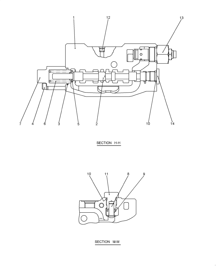 HC009-01(1) HYDRAULIC CONTROL VALVE - COMPONENTS (SUPPLY, CONNECTING)