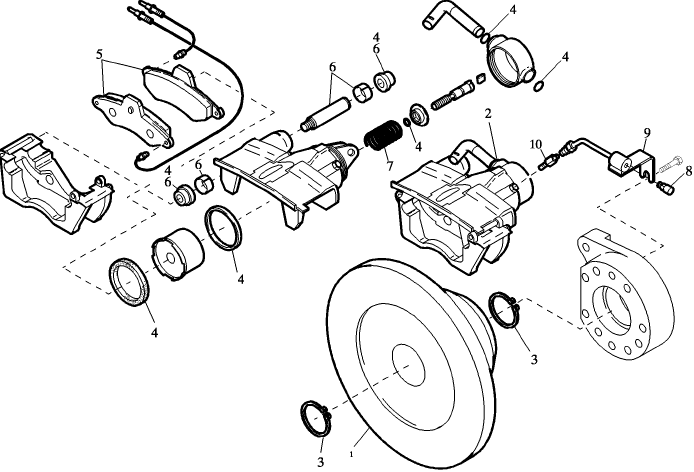 19.202(2988313000) SERVICE BRAKE FRONT AXLE