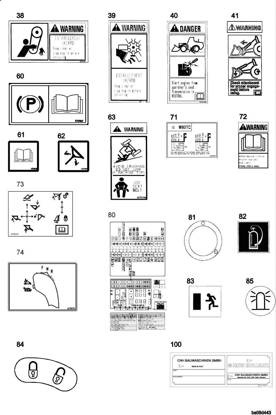 91.006(6559886000) DECALS NEW HOLLAND (N.A.) 2 OF 2