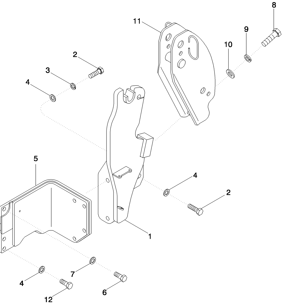 09-06 MOUNTING BRACKETS - TNA TRACTOR - 4 CYLINDER