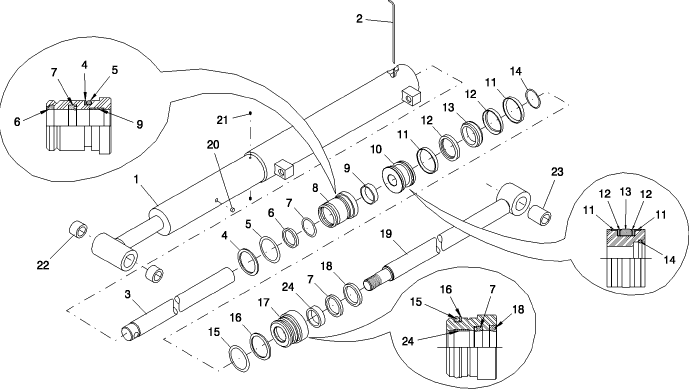 04A BUCKET CYLINDER, MSL, 3.0, ( LS )