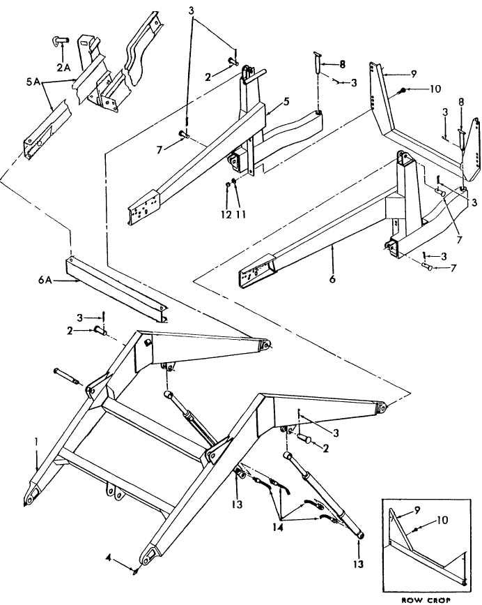 002 BOOM & SIDE MOUNT ASSEMBLY, 772, 772A