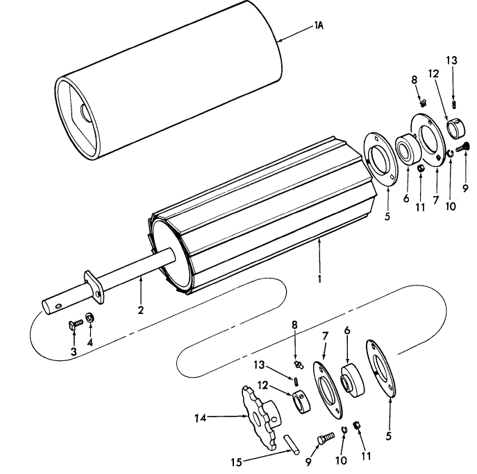 009 FEED ROLL, LOWER - 14-276,14-305,14-306