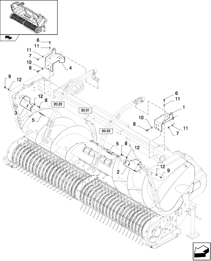 20.34(01) WIND GUARD, SHIPPING PARTS