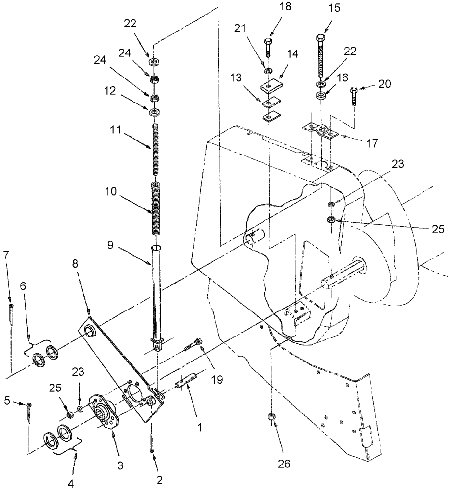 2.22 AUGER MOUNT ASSEMBLY, RH