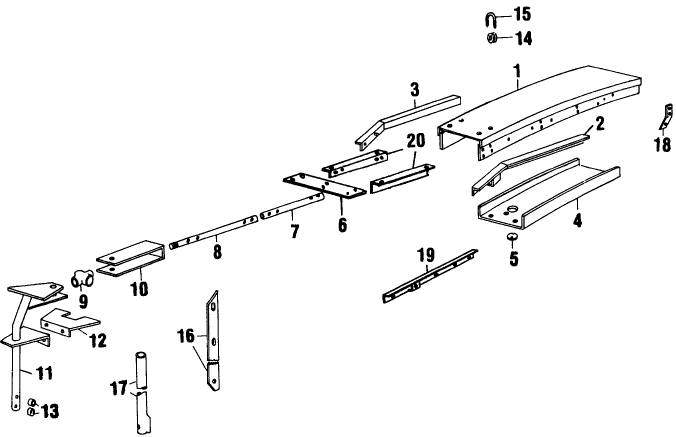 042 HORIZONTAL SPOUT EXTENSION & SUPPORT BUNDLE, 892